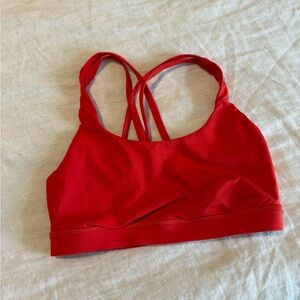 Lululemon Athletica Red Strappy Sports Bra